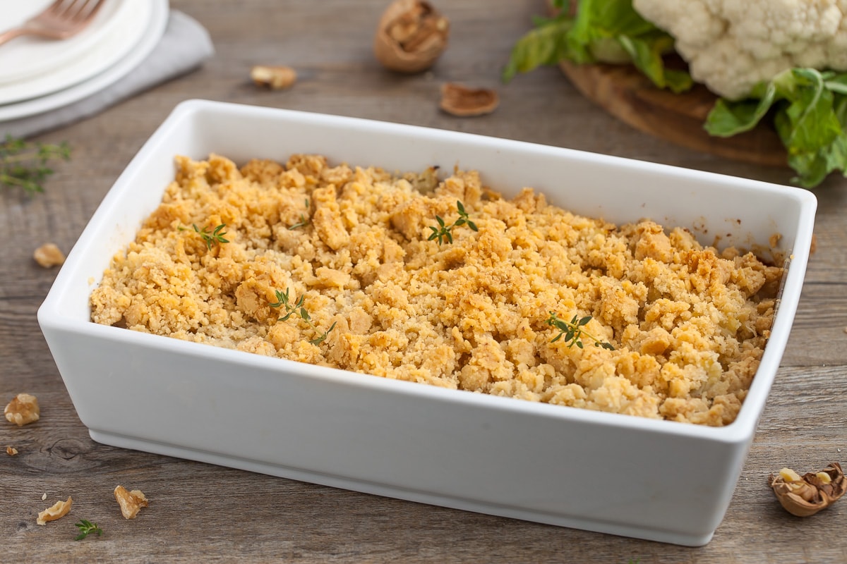 Ricetta Crumble Di Cavolfiore Con Gorgonzola E Noci Cucchiaio D Argento